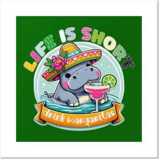 life is short drink margaritas national margaritas day Posters and Art